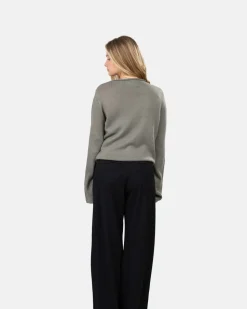 Asymmetrisk Cardigan Grå