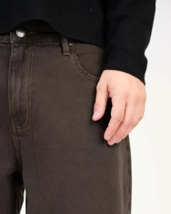 Baggy Denim Jeans Brown