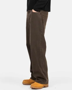 Baggy Denim Jeans Brown
