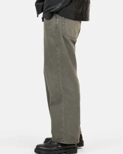 Baggy Denim Jeans Khaki Green