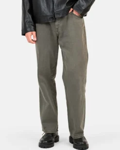 Baggy Denim Jeans Khaki Green