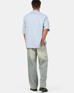 Baggy Denim Jeans Light Blue Vintage Wash