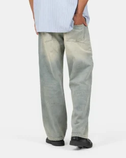 Baggy Denim Jeans Light Blue Vintage Wash