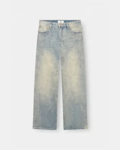 Baggy Denim Jeans Light Blue Vintage Wash