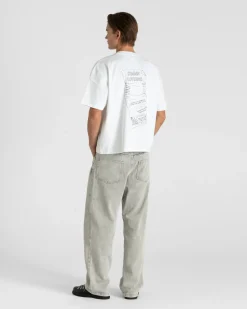 Baggy Denim Jeans Light Grey