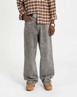 Baggy Denim Jeans Washed Grey