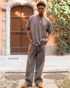 Baggy Denim Jeans Washed Grey