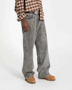 Baggy Denim Jeans Washed Grey