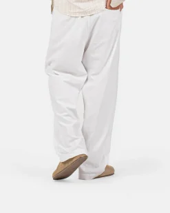 Baggy Hørbukser Hvid