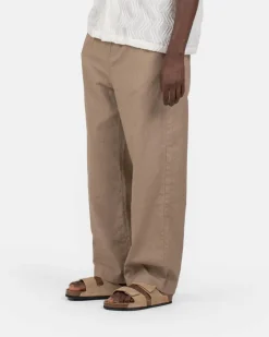 Baggy Hørbukser Mokka