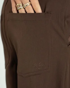 Baggy Suit Pants Brown