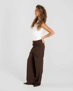 Baggy Suit Pants Brown