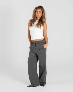 Baggy Suit Pants Grey dame