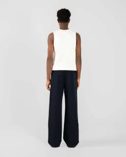 Baggy Suit Pants Navy
