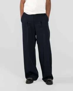 Baggy Suit Pants Navy