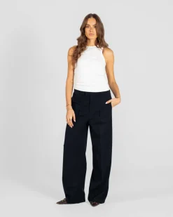 Baggy Suit Pants Navy