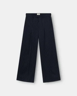 Baggy Suit Pants Pinstriped