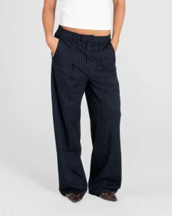 Baggy Suit Pants Pinstriped