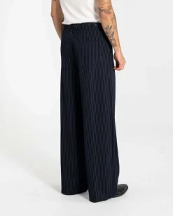 Baggy Suit Pants Pinstriped