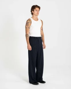 Baggy Suit Pants Pinstriped