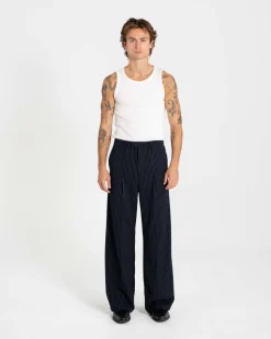 Baggy Suit Pants Pinstriped