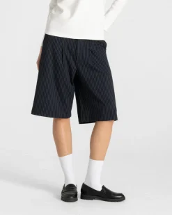 Bermuda Shorts Navy Pinstriped dame
