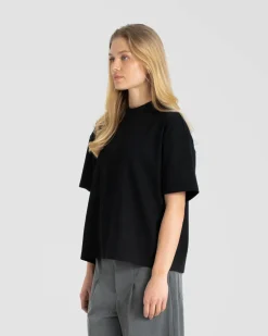 Blank T-shirt Black dame