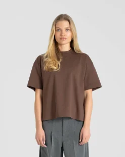 Blank T-shirt Brown dame