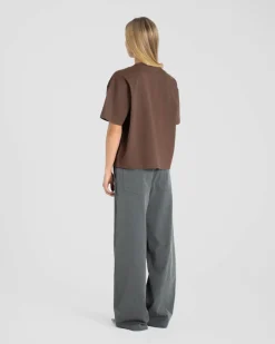 Blank T-shirt Brown dame