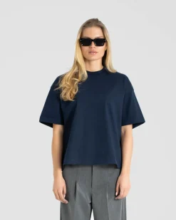 Blank T-shirt Navy dame