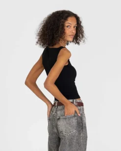 Bottoned Top Black
