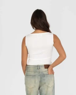Bottoned Top White
