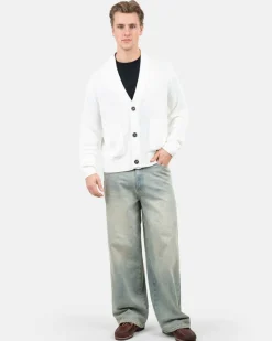 Cardigan With Pockets Hvid