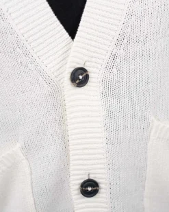 Cardigan With Pockets Hvid