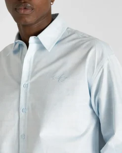 Check Summer Shirt Light Blue