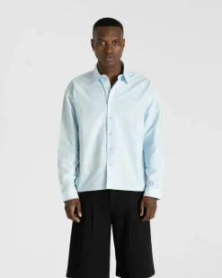 Check Summer Shirt Light Blue