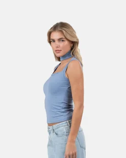 Choker Top Blå