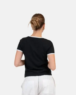 Contrast Baby Tee Sort
