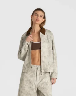 Denim Jacket Limewash Dame