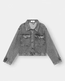 Denim Jacket washed Grey