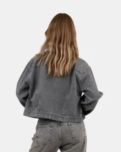 Denim Jacket washed Grey