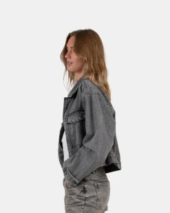 Denim Jacket washed Grey
