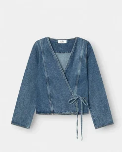Denim Tie Shirt Blue