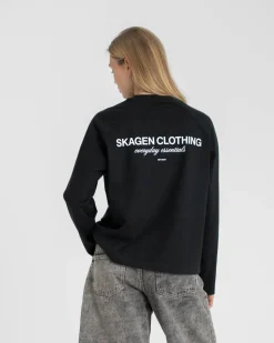 Everyday Essential Raglan Longsleeve Black dame