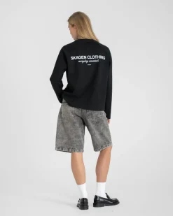 Everyday Essential Raglan Longsleeve Black dame