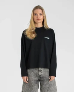 Everyday Essential Raglan Longsleeve Black dame