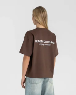 Everyday Essential T-Shirt Brown dame