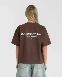 Everyday Essential T-Shirt Brown dame