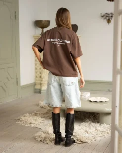 Everyday Essential T-Shirt Brown dame