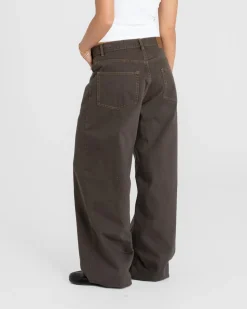Extra Baggy Denim Jeans Brown